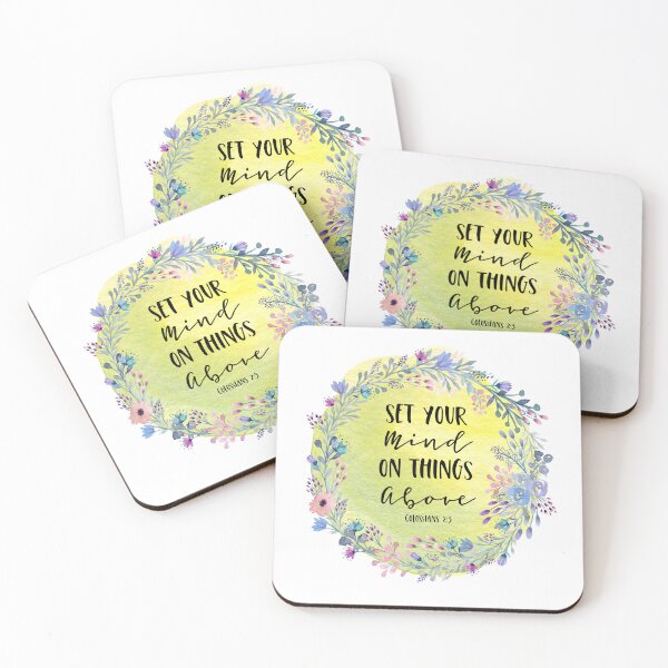 Item preview,   Bible verse - Set Your Mind on Things Above - Colossians 2:3 designed and sold by JacquelineLim.