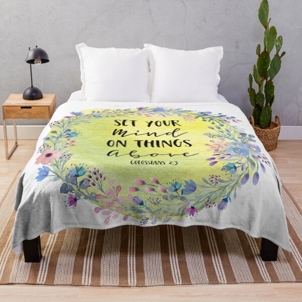 Item preview, Bible verse - Set Your Mind on Things Above - Colossians 2:3 designed and sold by JacquelineLim.