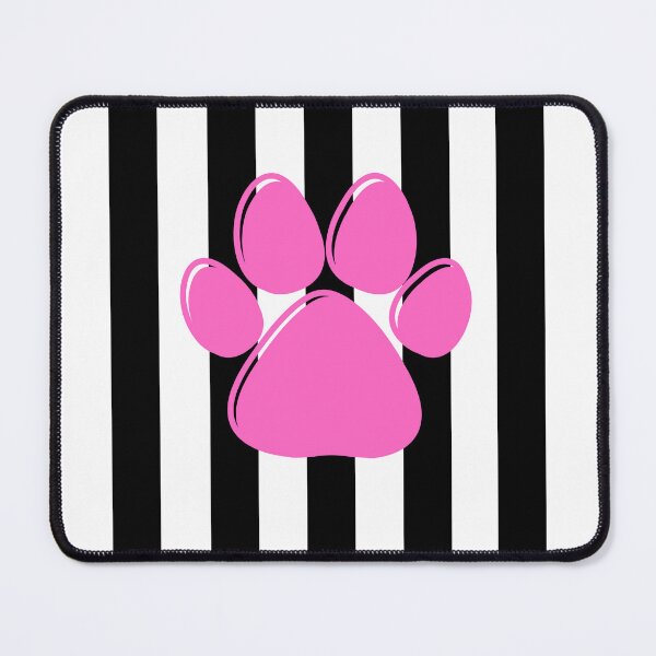 Item preview, Pink Tiger Paw Black White Stripes designed and sold by Tammystribe.