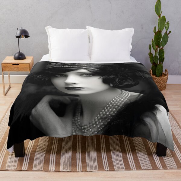 Item preview, black and white 1920s flapper photo designed and sold by dcrc.