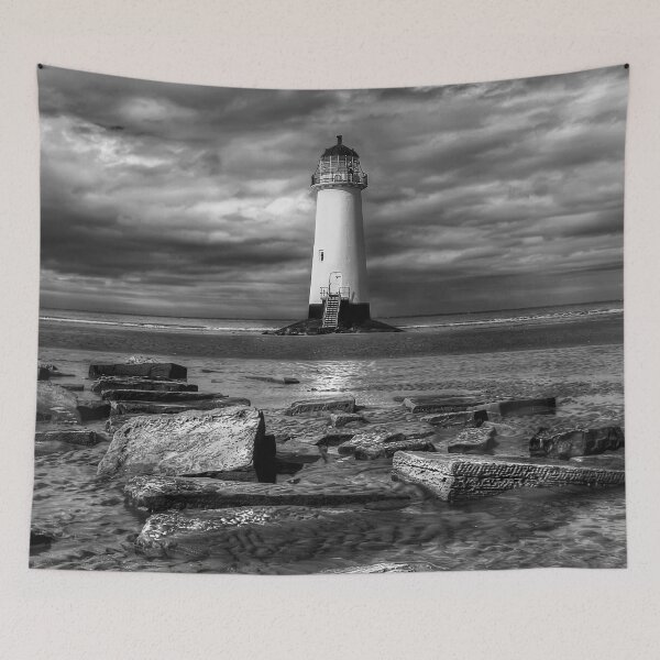 Item preview, Talacre Lighthouse Point of Ayre Flintshire Wales designed and sold by AJEvans.