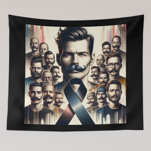 Item preview, Movember Elegance: Male Fashion Art Poster For Raising The Health Of Men designed and sold by LIAMRIVIERART.