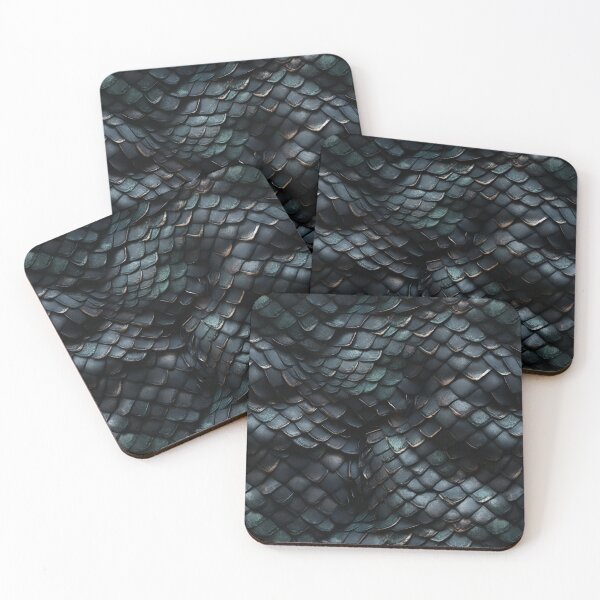 Item preview, Obsidian black dragon scales. designed and sold by culturefull.