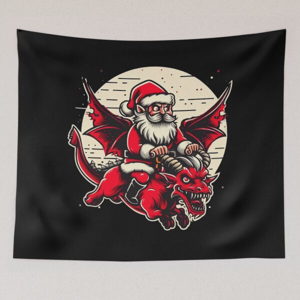 Item preview, Santa riding evil designed and sold by ArminGreen.