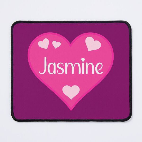 Item preview, Jasmine Name Pink Heart  designed and sold by Jeallan Designs.