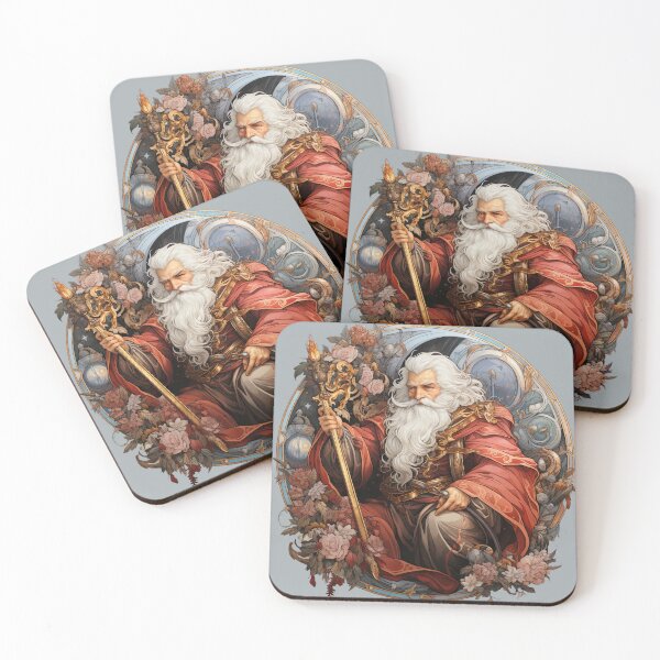 Item preview, Dungeon Master Santa - Fantasy Holiday Sticker designed and sold by SlayerOfKings.