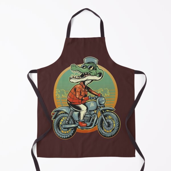 Item preview, crocodile on a motorcycle designed and sold by scarysclothes.