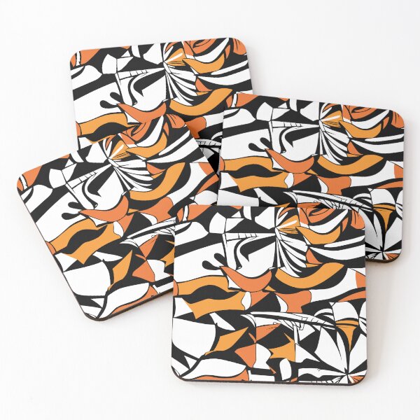 Item preview, Abstract Orange and Black Pattern designed and sold by mrhighsky.