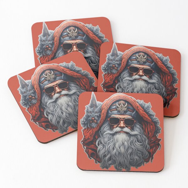 Item preview, Biker Santa's Imp Cruise - Edgy Christmas Sticker designed and sold by SlayerOfKings.