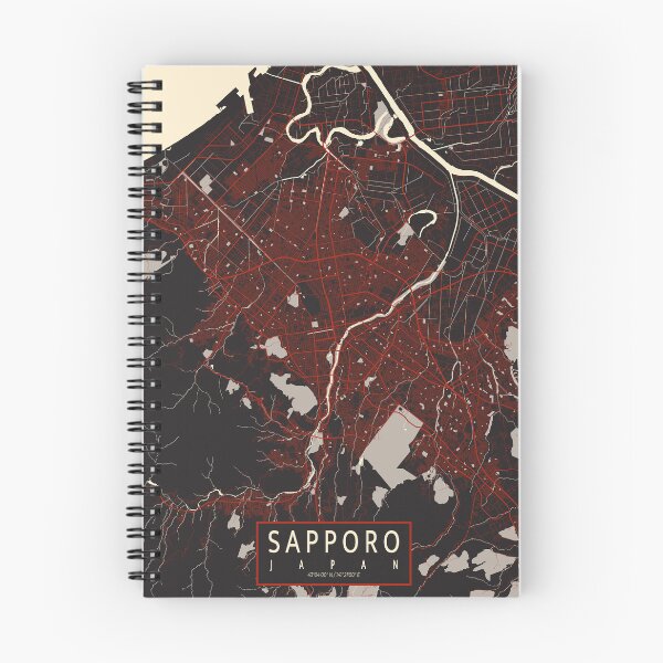 Item preview, Sapporo City Map of Hokkaido, Japan - Vector designed and sold by deMAP.