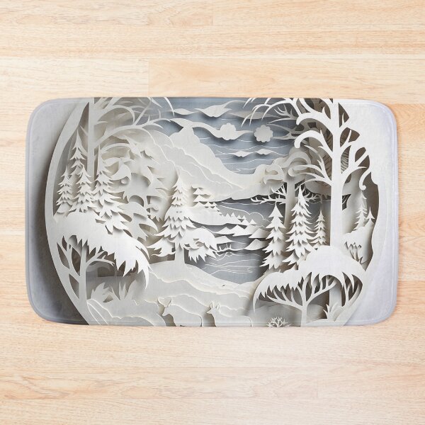 Item preview, Ornate decorative Papercut Winter scene designed and sold by dcrc.