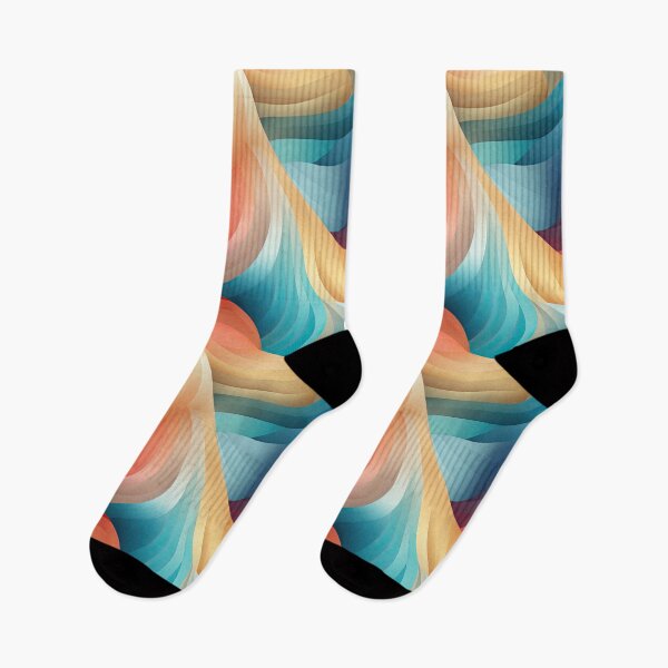 Item preview, Flowing Spectrum Waves designed and sold by Purr- Paradise.