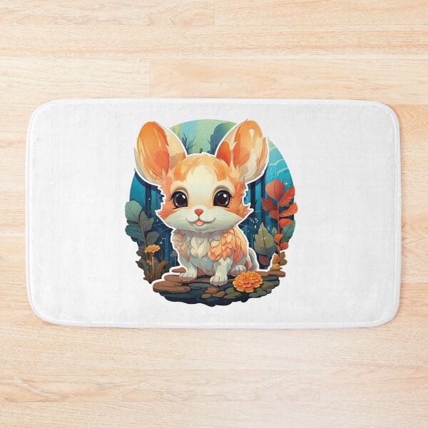 Item preview, Cute Long Ears Jerboa with flowers designed and sold by Mobius Spot Collective.