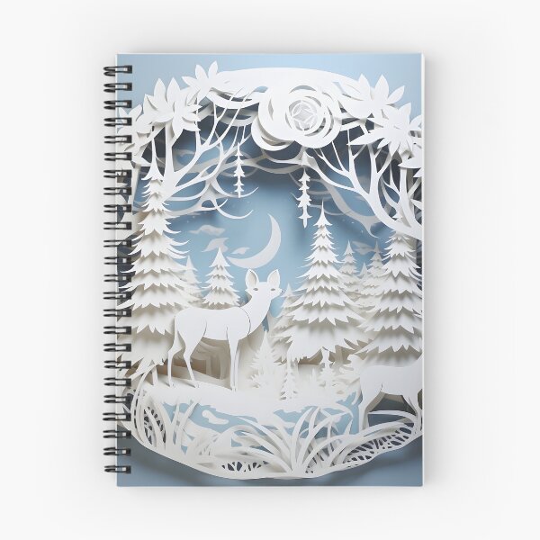 Item preview, ornate decorative papercut winter scene designed and sold by dcrc.