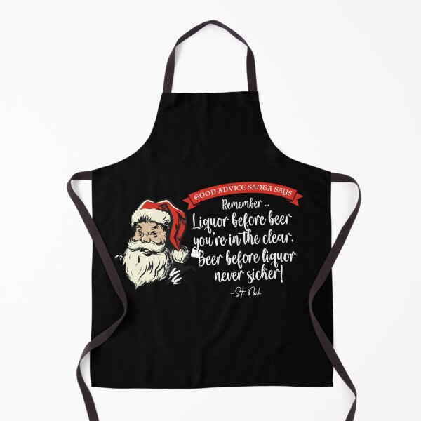 Item preview, CHRISTMAS - Good Advice Santa Says: Liquor Before Bee designed and sold by SlappyWares.
