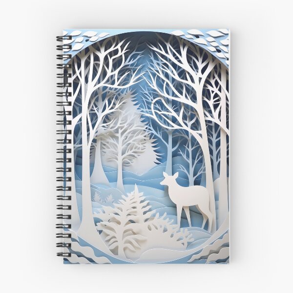 Item preview, ornate decorative papercut winter scene designed and sold by dcrc.