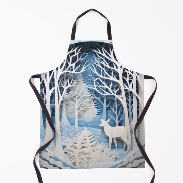 Item preview, ornate decorative papercut winter scene designed and sold by dcrc.
