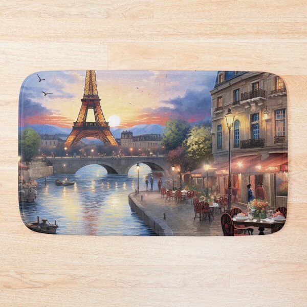 Item preview, Amazing Blue Canal of Eiffel Tower designed and sold by KPArtzaaany.