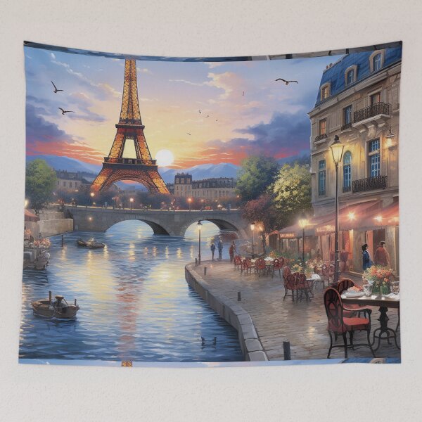 Item preview, Amazing Blue Canal of Eiffel Tower designed and sold by KPArtzaaany.
