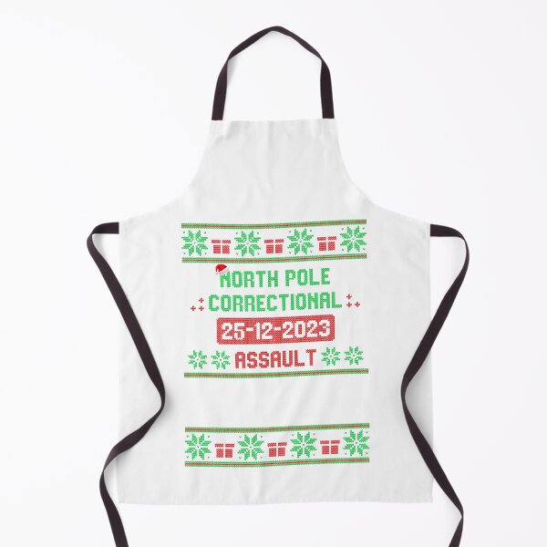 Item preview, North Pole Correctional Assault Giving Rudolph A Red Nose designed and sold by JoyceMeme.