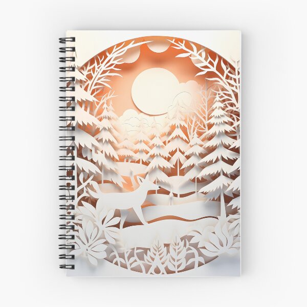 Item preview, ornate decorative papercut winter scene designed and sold by dcrc.