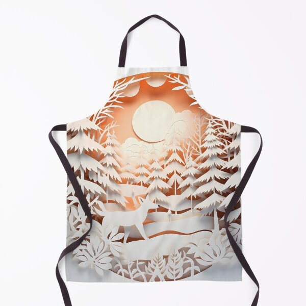 Item preview, ornate decorative papercut winter scene designed and sold by dcrc.