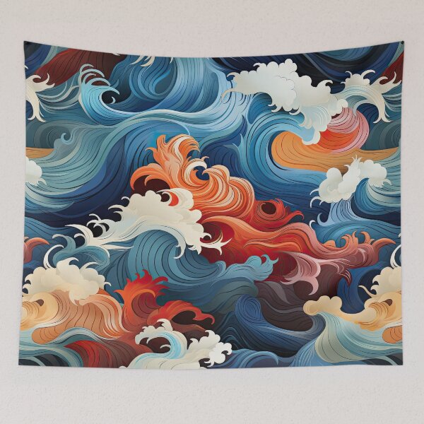 Item preview, Mystic Marine Swirls Pattern designed and sold by Purr- Paradise.