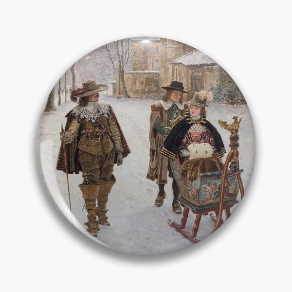 Item preview, Ride in a Sleigh (1895) - François Marie Firmin Girard designed and sold by SALON DES ARTS.