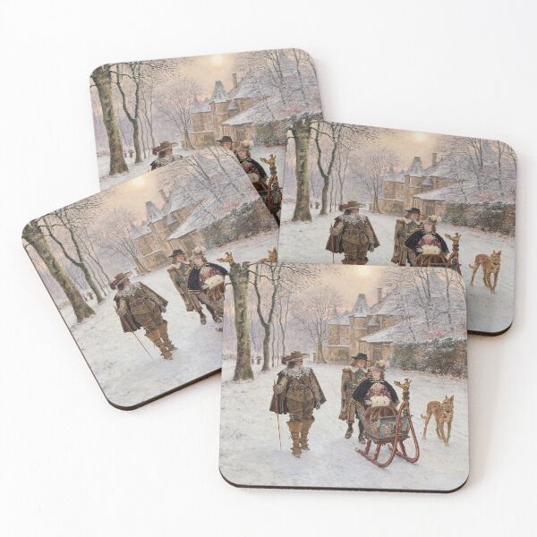 Item preview, Ride in a Sleigh (1895) - François Marie Firmin Girard designed and sold by SALON DES ARTS.