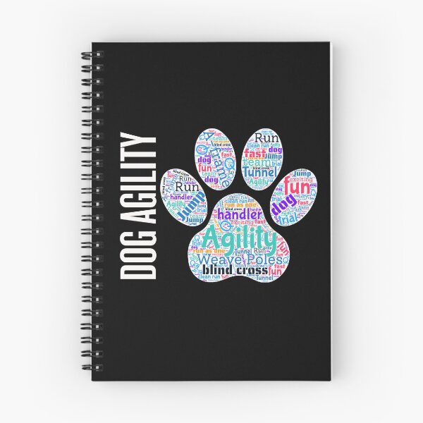 Item preview, Dog agility lover - Dog agility word cloud in shape of paw designed and sold by LBKdesigns.