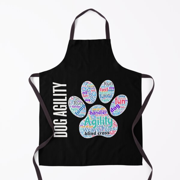 Item preview, Dog agility lover - Dog agility word cloud in shape of paw designed and sold by LBKdesigns.