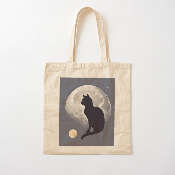 Item preview, Cat against the background of the moon designed and sold by GallaMoon.
