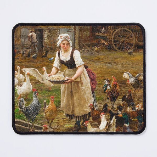 Item preview, The Poultry Meal (1882) - François Marie Firmin Girard designed and sold by SALON DES ARTS.