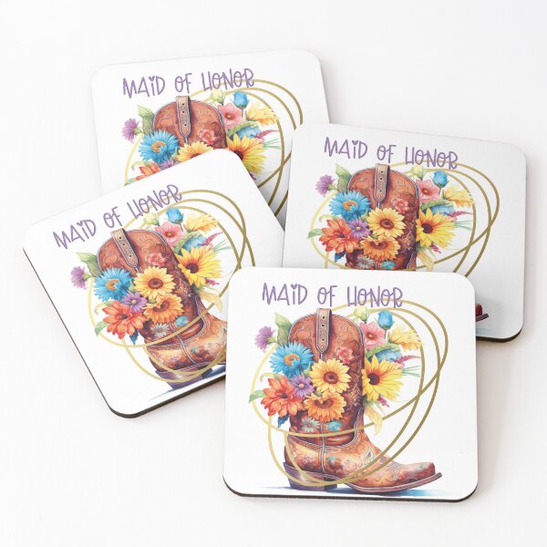 Item preview, Maid of Honor - Blooming with Cowgirl Charm designed and sold by waterhutch.