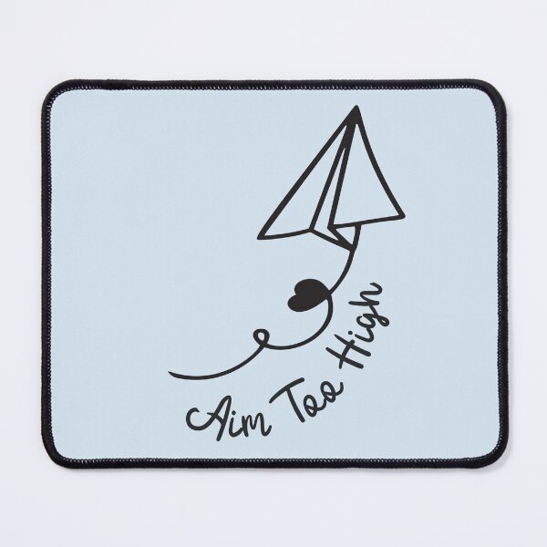 Item preview, AIM TOO HIGH - TEXT WITH PAPER AIRPLANE HAND DRAWN designed and sold by plentyvibes.