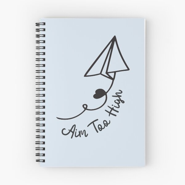 Item preview, AIM TOO HIGH - TEXT WITH PAPER AIRPLANE HAND DRAWN designed and sold by plentyvibes.