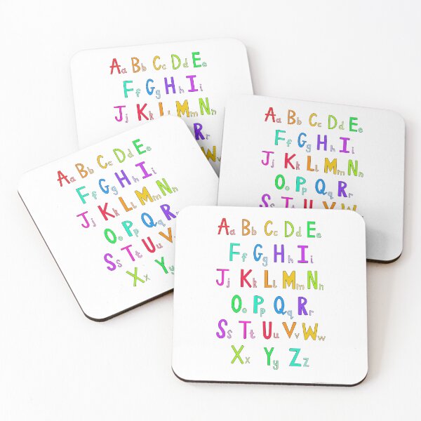Item preview, Alphabet Rainbow Colours designed and sold by cl-canvasesuk.