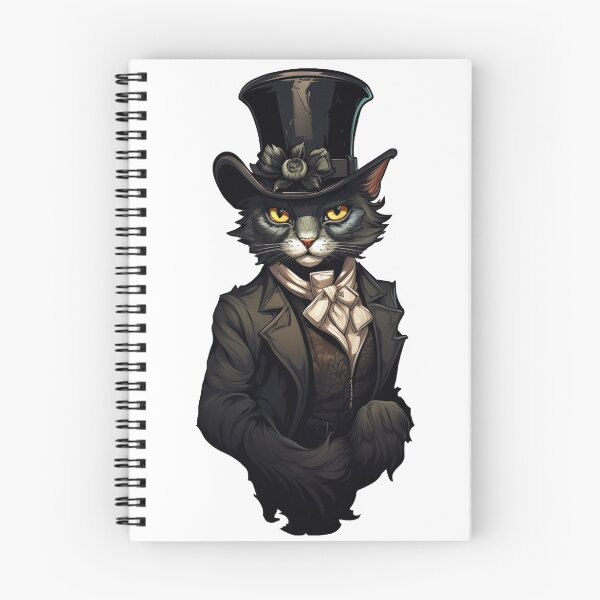Item preview, Black Cat Wearing A Suit & Top Hat designed and sold by ReverseBleach.