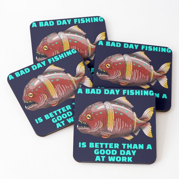 Item preview, A bad day fishing is better than a good day at work. fisherman cool gif designed and sold by La Loca.