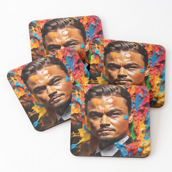 Item preview, leonardo di caprio abstract painting designed and sold by Modernaiart.