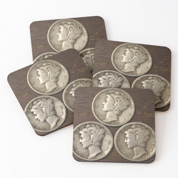 Item preview, 3 Mercury Dimes 1927 PDS designed and sold by coinsxcrochet.
