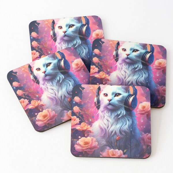 Item preview, Graceful Kitty And Lofi Beats designed and sold by SilverSunStudio.