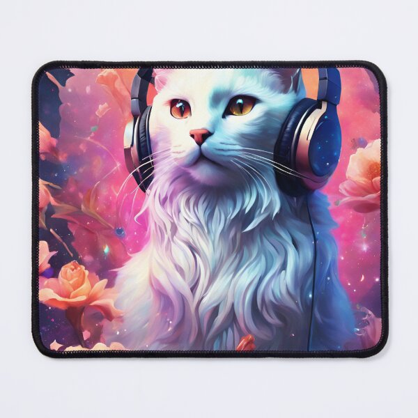 Item preview, Graceful Kitty And Lofi Beats designed and sold by SilverSunStudio.