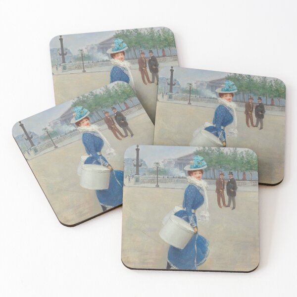 Item preview, On the Place de la Concorde (19th century) - Jean Béraud designed and sold by SALON DES ARTS.