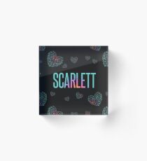 scarlett style Acrylic Block