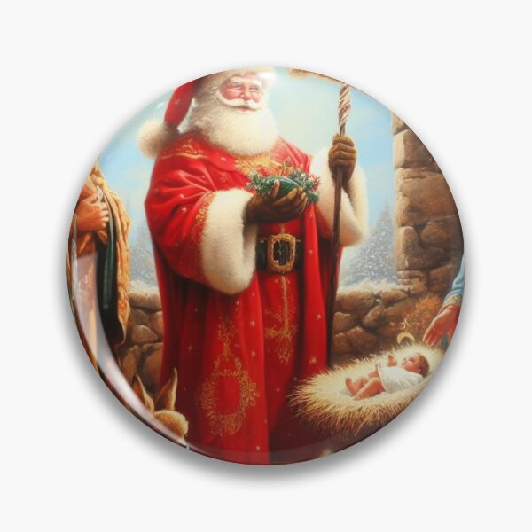 Item preview, Santa Claus gifts at nativity  designed and sold by SeeingBeyond.