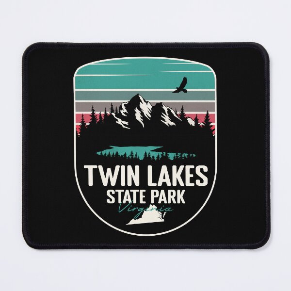 Item preview, Twin Lakes State Park Virginia - VA Retro Badge Forest and Wilderness designed and sold by mountainfad.
