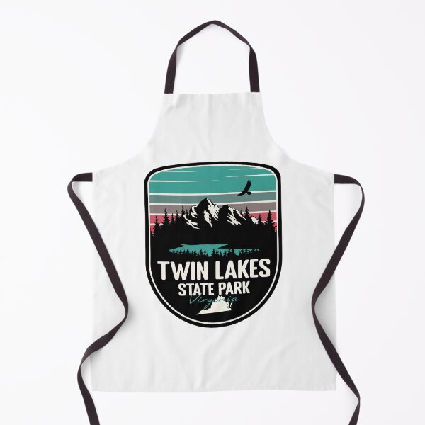 Item preview, Twin Lakes State Park Virginia - VA Retro Badge Forest and Wilderness designed and sold by mountainfad.