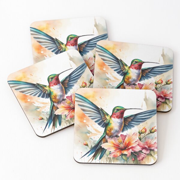 Item preview, Watercolor Hummingbird 1 designed and sold by RiverAquarius.