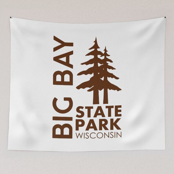 Item preview, Big Bay State Park Wisconsin Pines designed and sold by bivenart.